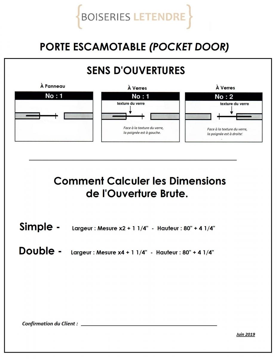 Bâti Porte Escamotable Pré-assemblé (Pocket Door) – Image 2