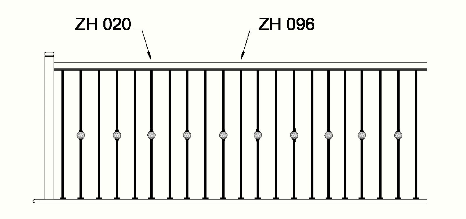 Barreau Droit avec Insertion - ZH020 – Image 6